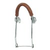 Bocado hackamore muserola de cuero trenzado