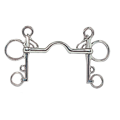 Bocado Pelham con puente inox