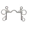 Bocado Pelham con puente inox