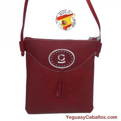 Bolso bandolera equitación piel lisa
