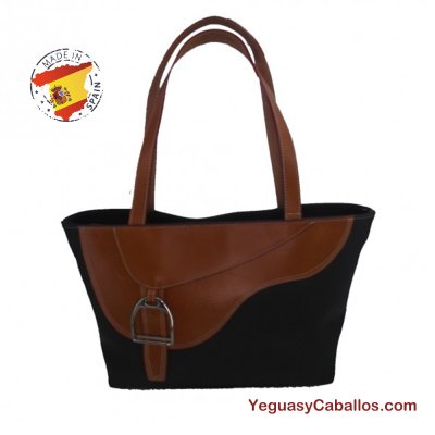 Bolso estribo caballos chocolate