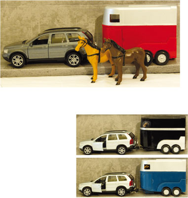 Juguete. Coche volvo con Van