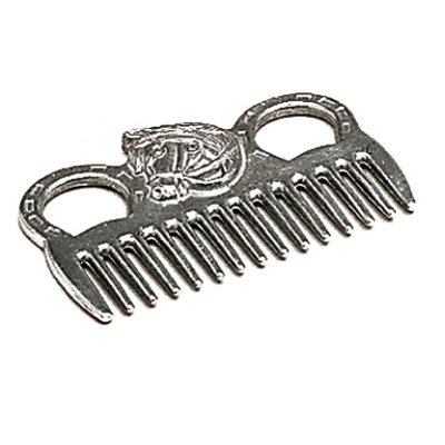 Peine de aluminio con cabeza de caballo