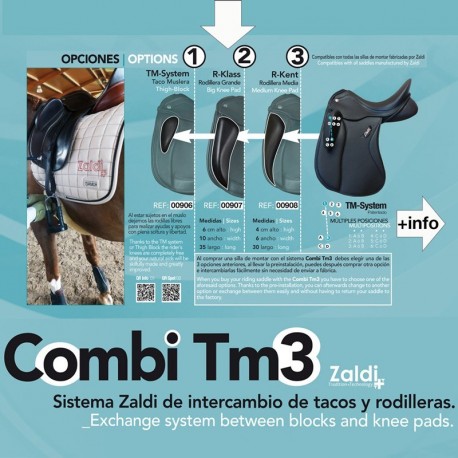 Rodillera opción Silla Zaldi TM Rodillera Grande