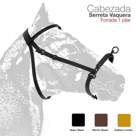Cabezada serreta vaquera 1-pilar
