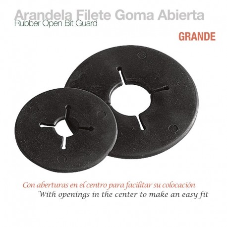 Arandela filete goma abierta grande