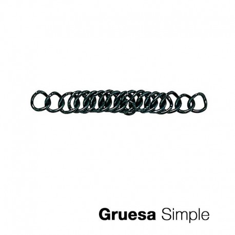 Barbada cadenilla pavonado gruesa simple