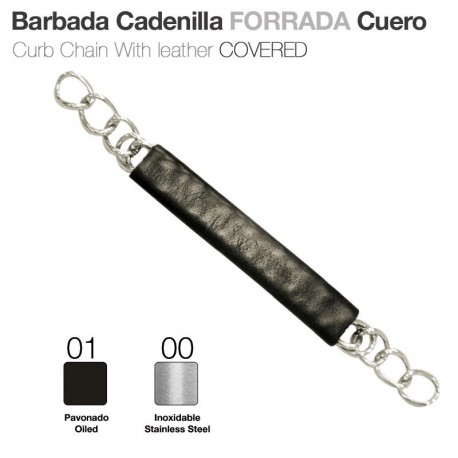 Barbada cadenilla forrada