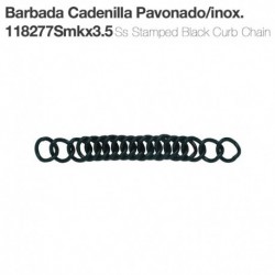 Barbada cadenilla pavonado/inox