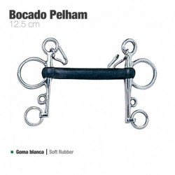 Bocado Pelham goma blanda