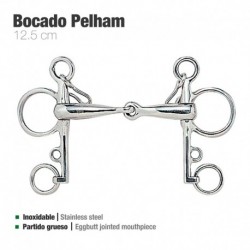 Bocado Pelham partido inox