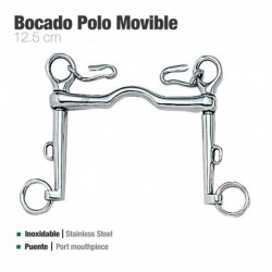 Bocado polo movible inox