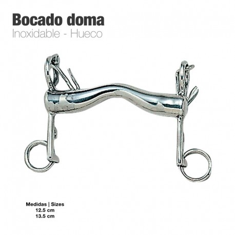 Bocado doma inox hueco