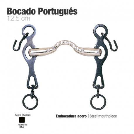 Bocado Portugués embocadura acero