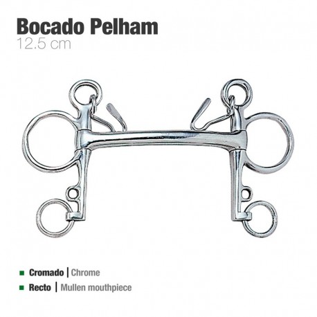 Bocado Pelham recto económico