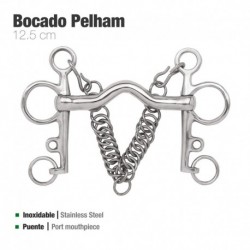 Bocado Pelham puente inox económico