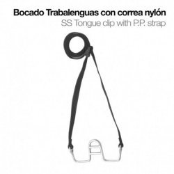 Bocado trabalenguas con correa nylon