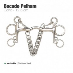Bocado Pelham corto inox