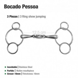 Bocado Pessoa 3 piezas inox