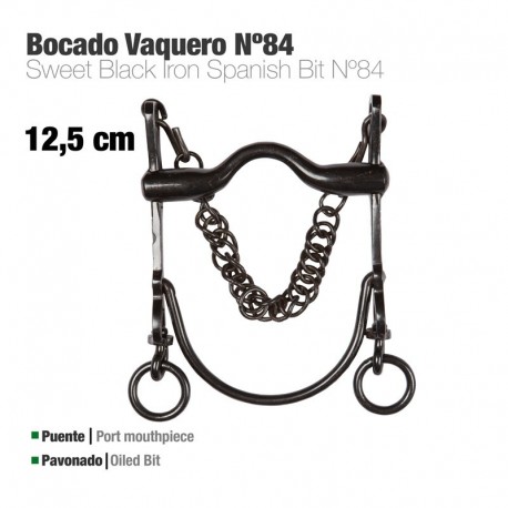 Bocado vaquero Económico pavonado