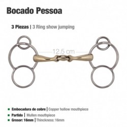 Bocado Pessoa 3piezas y arillos