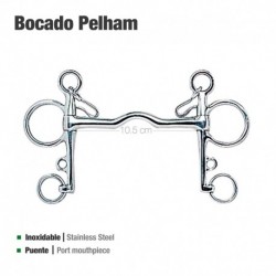 Bocado Pelham puente inox