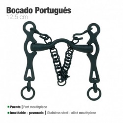 Bocado Portugués inox pavonado