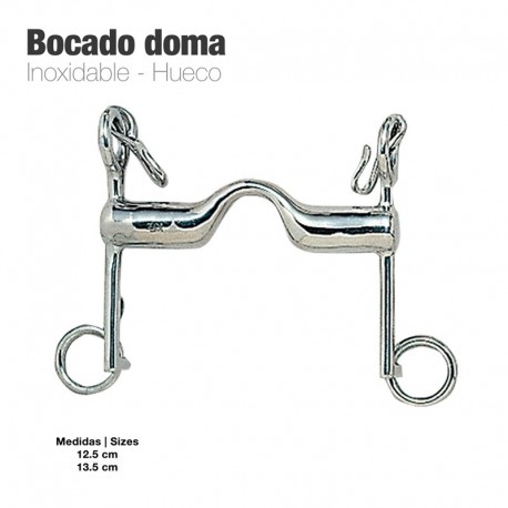 Bocado doma inox hueco