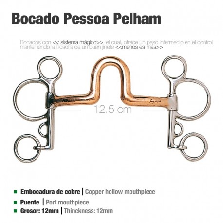 Bocado Pessoa Pelham puente