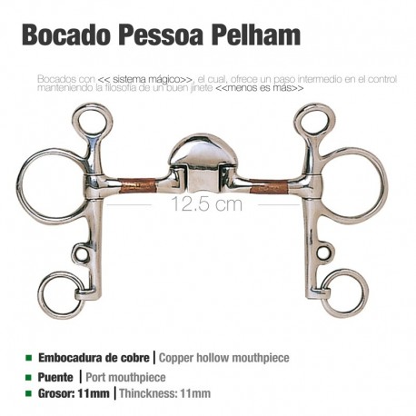 Bocado Pessoa Pelham cobre