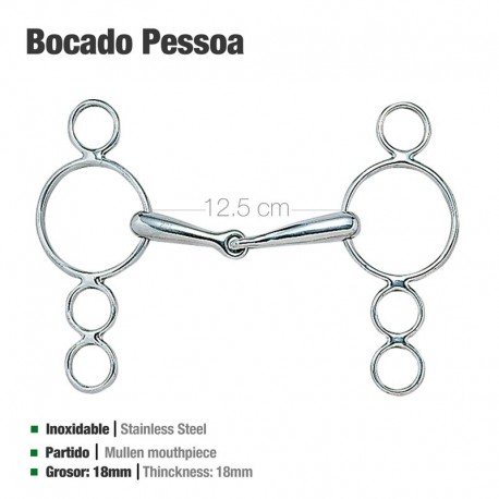 Bocado Pessoa grueso inox