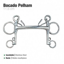 Bocado Pelham recto inox