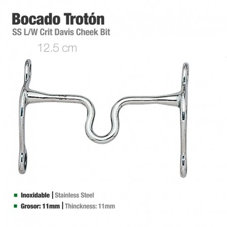 Bocado Trotón inox