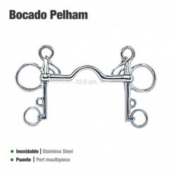 Bocado Pelham puente inox