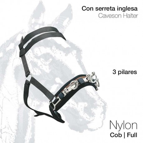 Cabezada serreta inglesa nylon