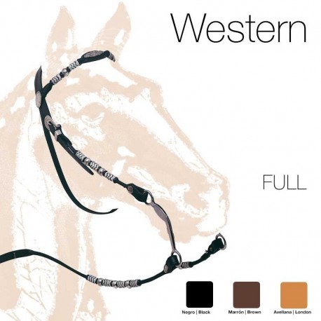 Cabezada montar Western adornos