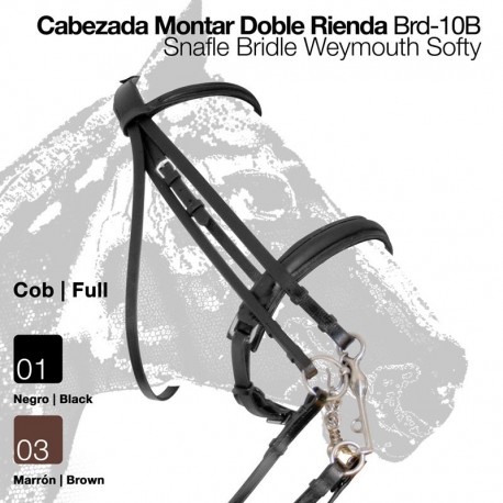 Cabezada montar doble rienda