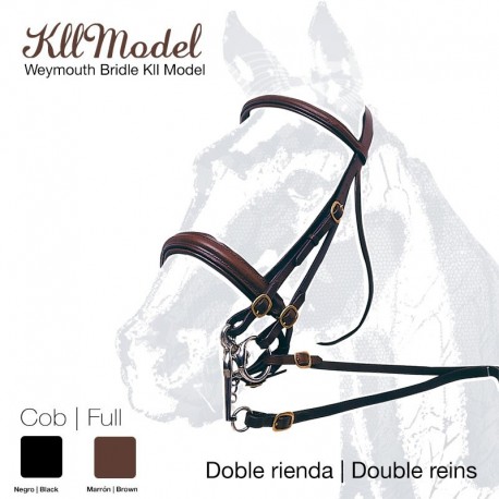 Cabezada montar doble rienda Kllmodel
