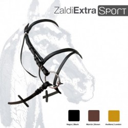 Cabezada de montar inglesa Zaldi Extra sport sencilla