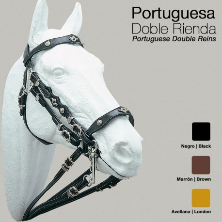 Cabezada Portuguesa doble rienda Castecus