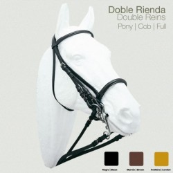 Cabezada montar doble rienda