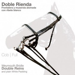 Cabezada montar doble rienda alomada