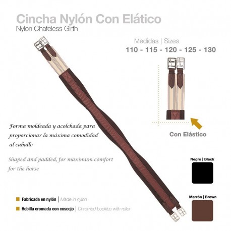 Cincha nylon con elástico