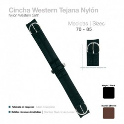 Cincha Western Tejana nylon