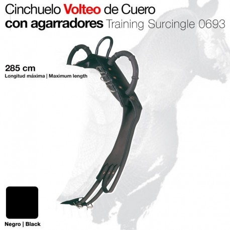 Cinchuelo volteo cuero con agarradores