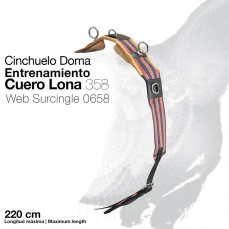Cinchuelo Doma entrenamiento cuero-lona