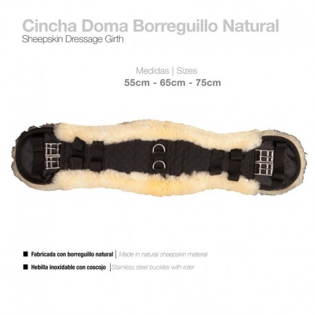 Cincha Doma borreguillo natural