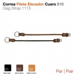 Correa filete elevador cuero