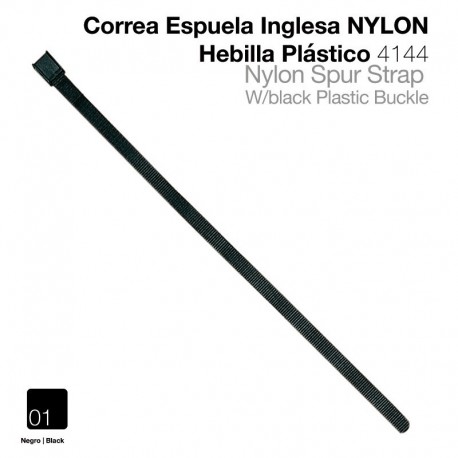 Correa espuela Inglesa nylon hebilla plástico