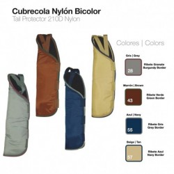 Cubrecolas bicolor de nylon